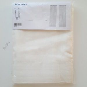 IKEA SPARVORT Sheer curtains, white